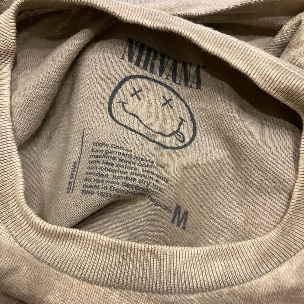 NIRVANA Tan T-Shirt - Picture 3 of 3